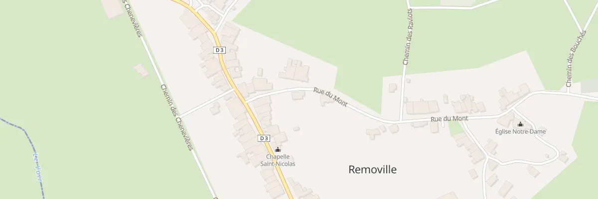 Plan du 2 Rue du Mont à Removille