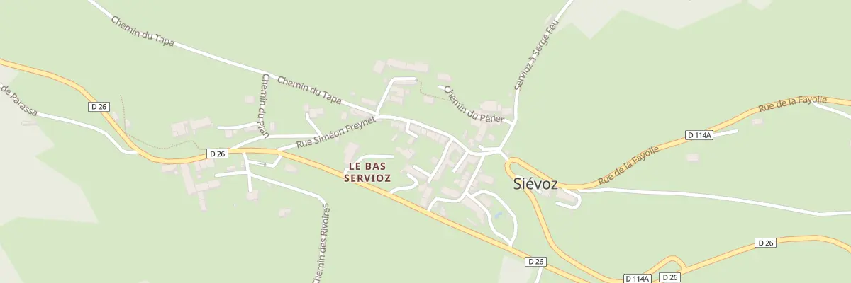 Plan du 188 Rue Siméon Freynet à Siévoz
