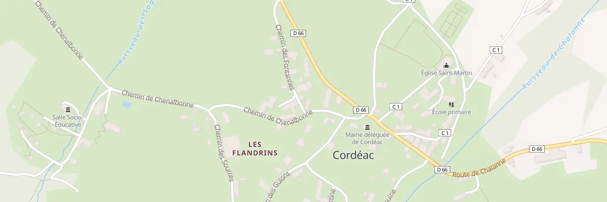 Plan du 189 Che des Fontannes à Châtel-en-Trièves