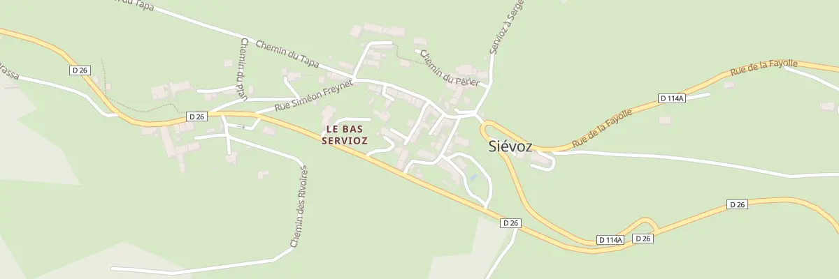Plan du 23 Imp de l’Obiou à Siévoz