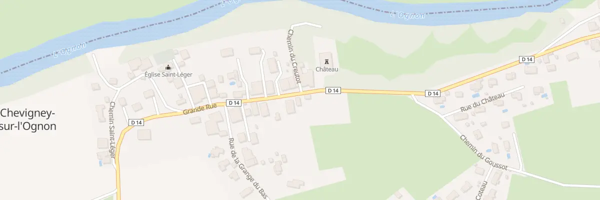 Plan du 24 Gr Grande Rue à Chevigney-sur-l’Ognon