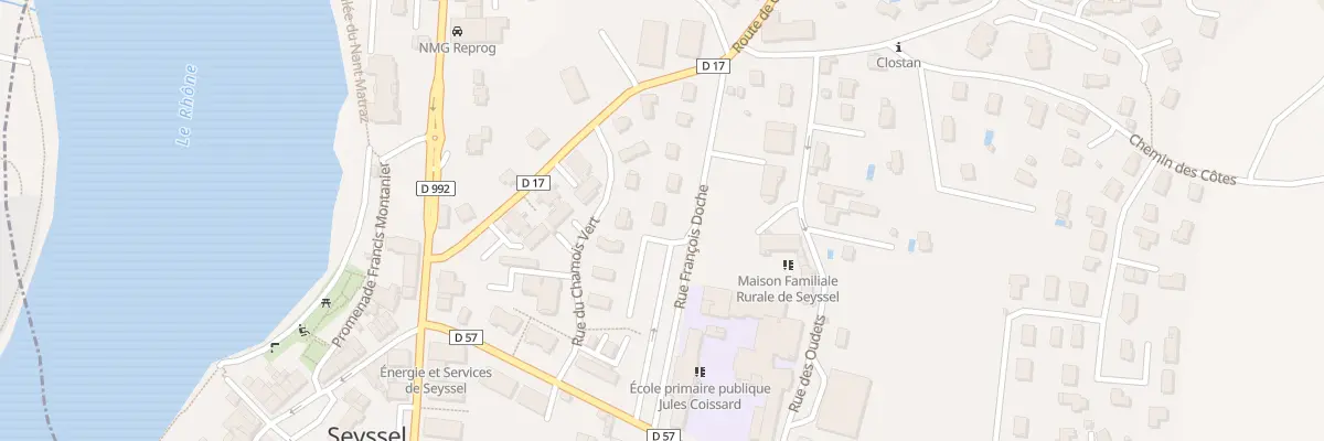 Plan de La Prairie Ouest à Seyssel