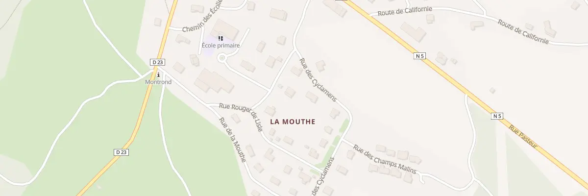 Plan du 3 Rue des Frênes à Montrond