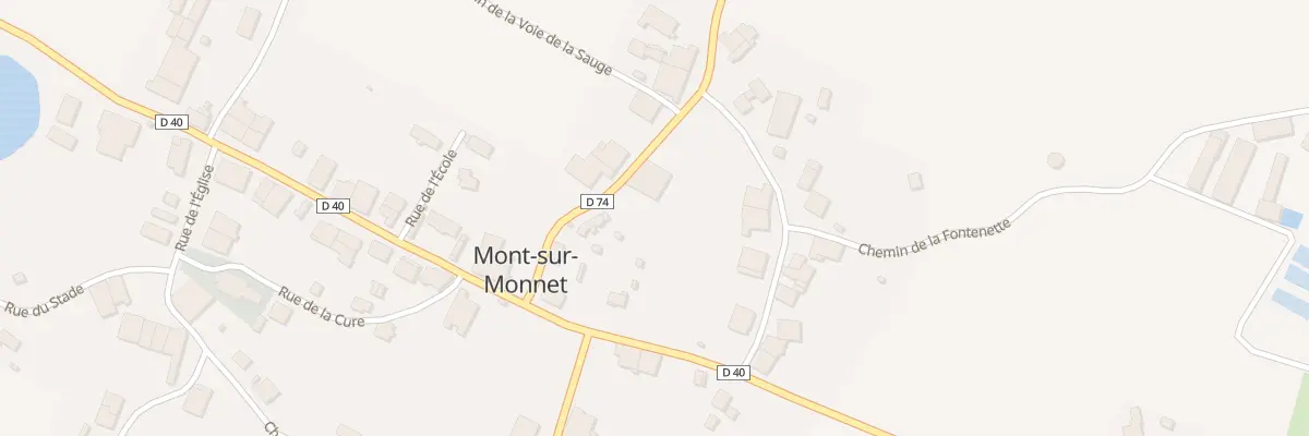 Plan du 8 Rue de Balerne à Mont-sur-Monnet