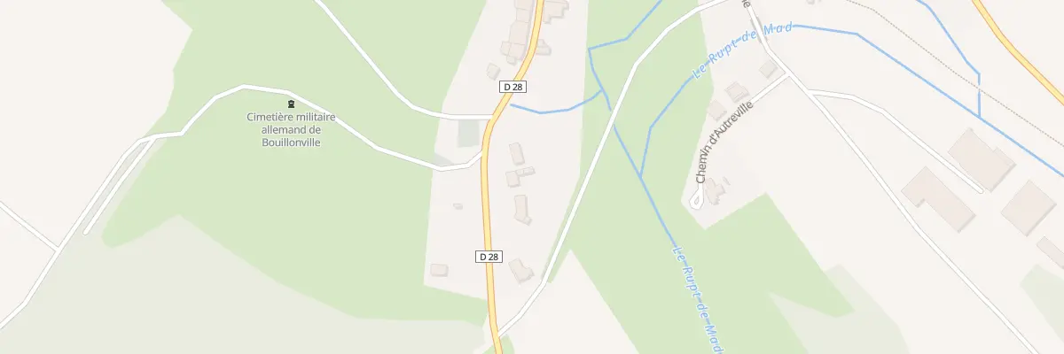 Plan du 5020 Chenevieres de Madines à Bouillonville