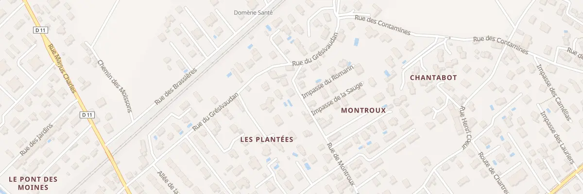 Plan du 31 Rue de Montroux à Domène