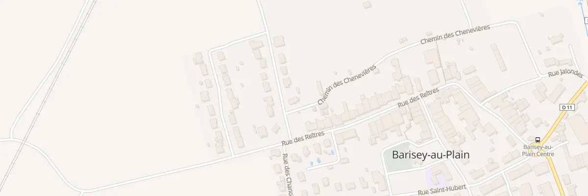 Plan du 1 Che des Chenevières à Barisey-au-Plain