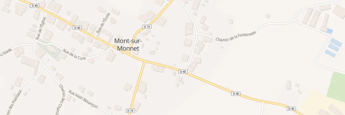 Plan du 6 Rue de Traverse à Mont-sur-Monnet