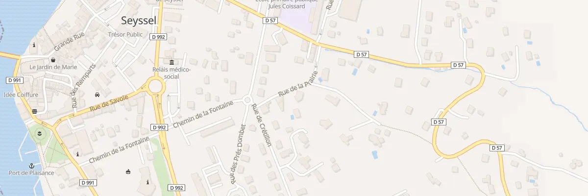 Plan du 5723F Rue de la Prairie à Seyssel