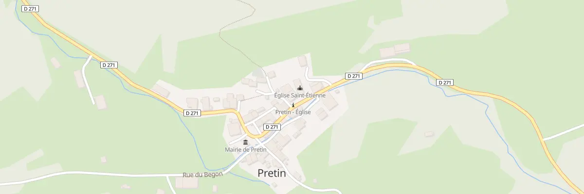 Plan du 36 Rue du Château à Pretin
