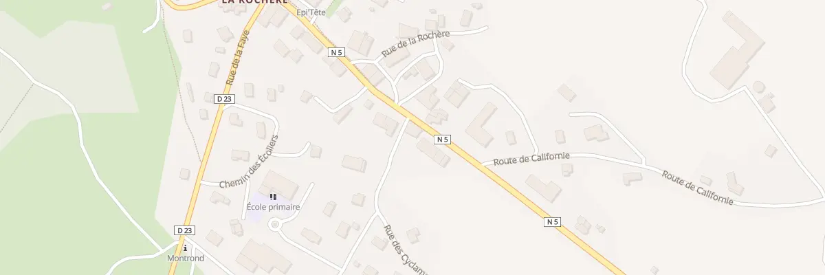 Plan du 1 Rue des Frênes à Montrond