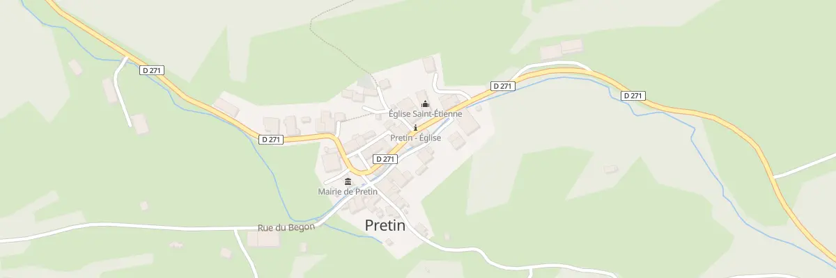 Plan du 32 Rue de l’Église à Pretin
