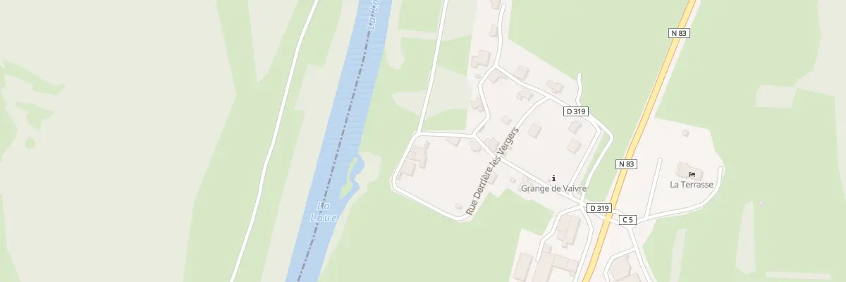 Plan du 8 Rue Derrière Les Vergers à Grange-de-Vaivre