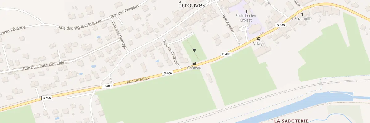 Plan du 85 Rue du Chateau à Écrouves