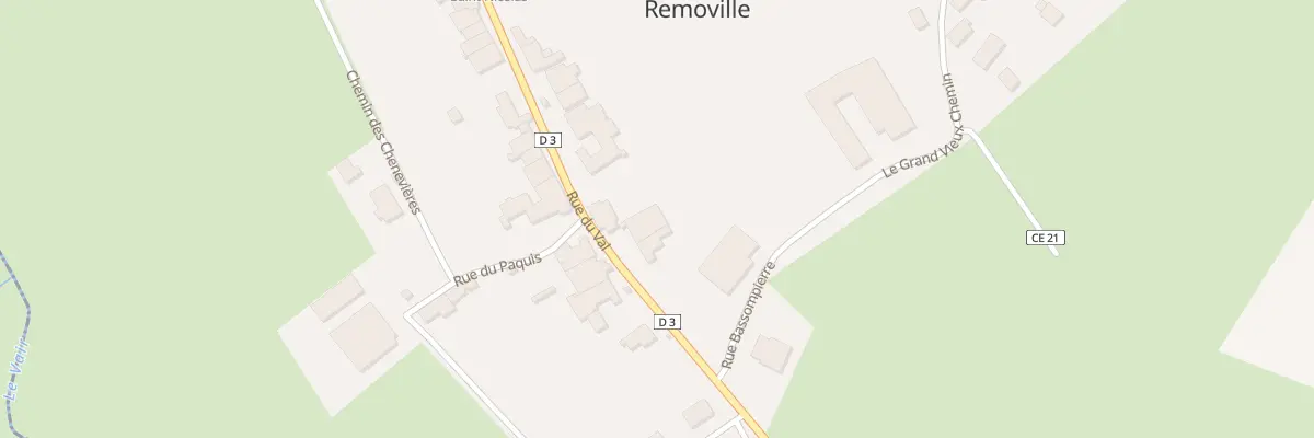 Plan du 29 Rue du Val à Removille