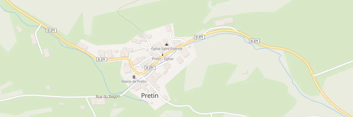 Plan du 33 Rue de la Favière à Pretin