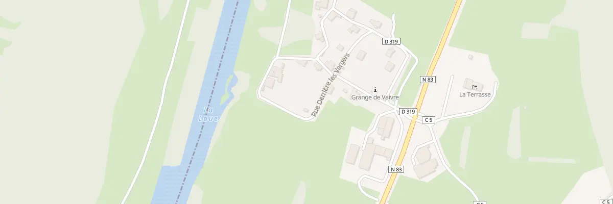 Plan du 2B Rue Derrière Les Vergers à Grange-de-Vaivre