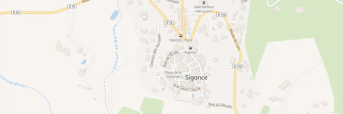 Plan du 5172 Le Village à Sigonce