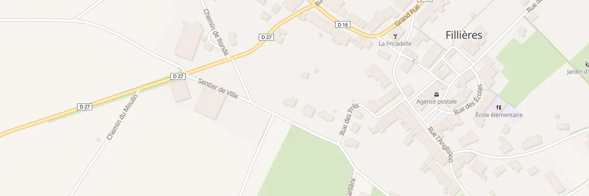 Plan du 12 Rue des Prés à Fillières