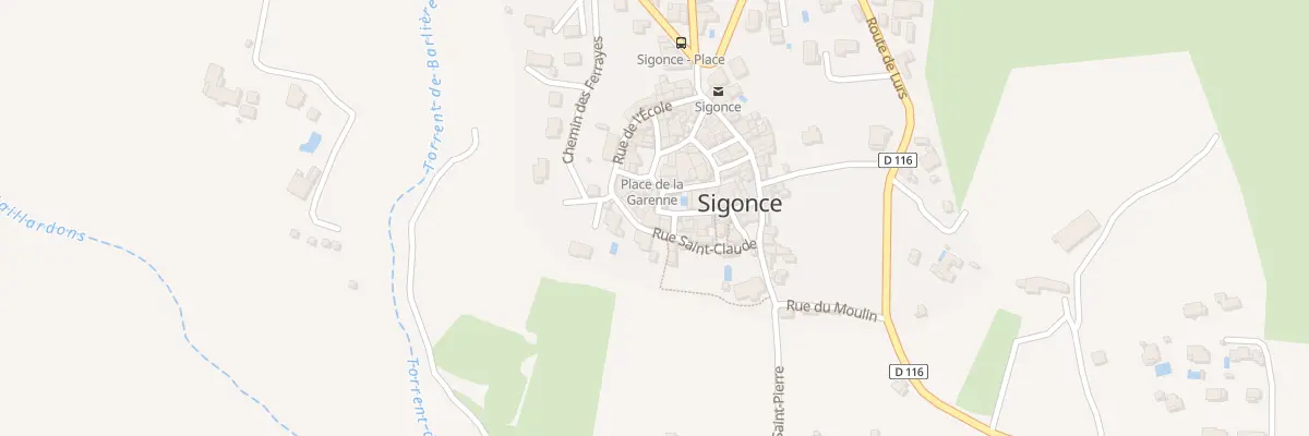 Plan du 7002 Le Village à Sigonce