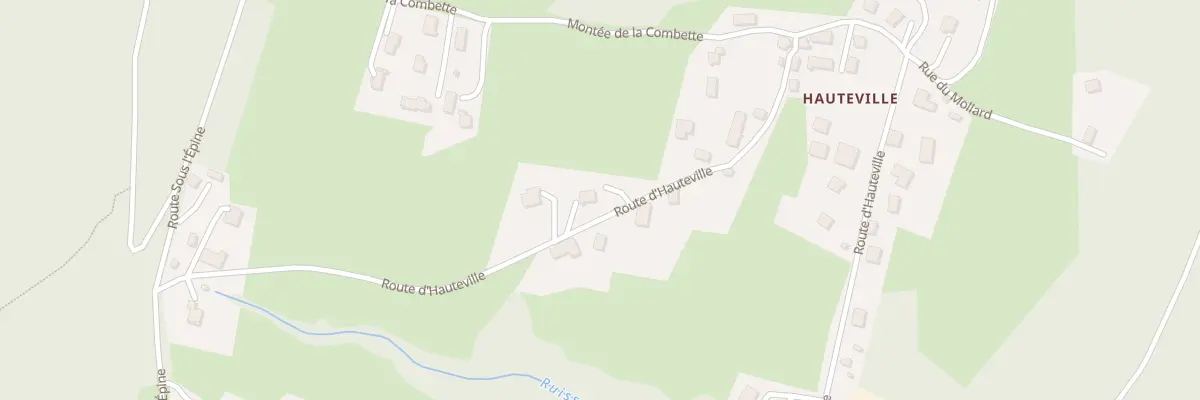 Plan du 1848 Rte d’Hauteville à Saint-Thibaud-de-Couz