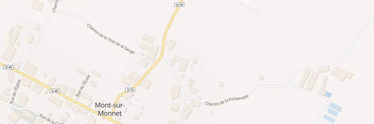Plan du 5 Rue de Traverse à Mont-sur-Monnet