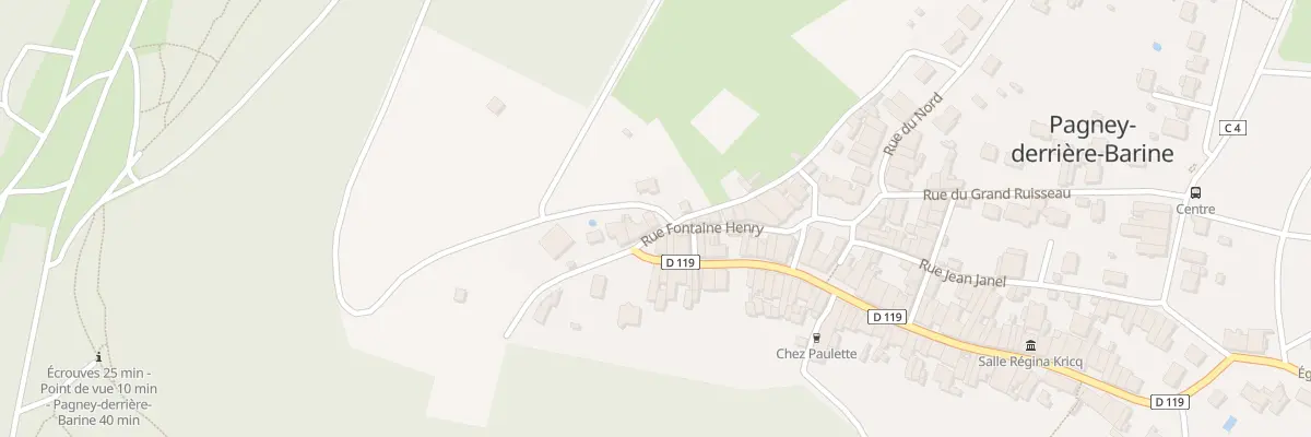 Plan du 1 Sen des Jeux à Pagney-derrière-Barine