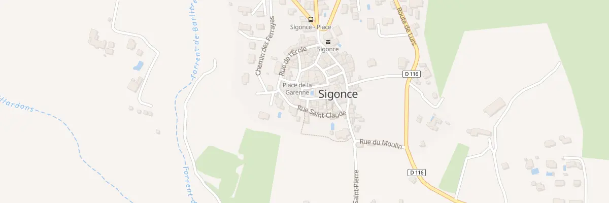 Plan du 5148 Le Village à Sigonce