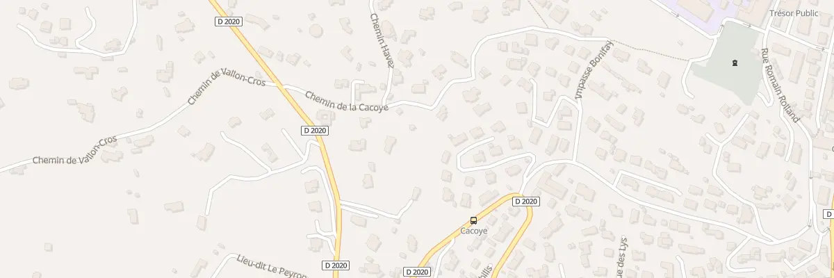 Plan du 557 Che de la Cacoye à Ollioules