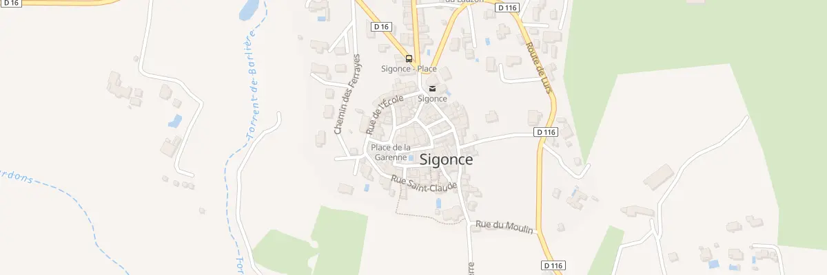 Plan du 4 Pl de la Garenne à Sigonce