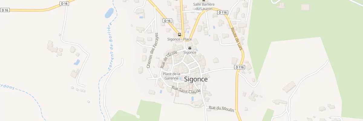 Plan du 5163 Le Village à Sigonce