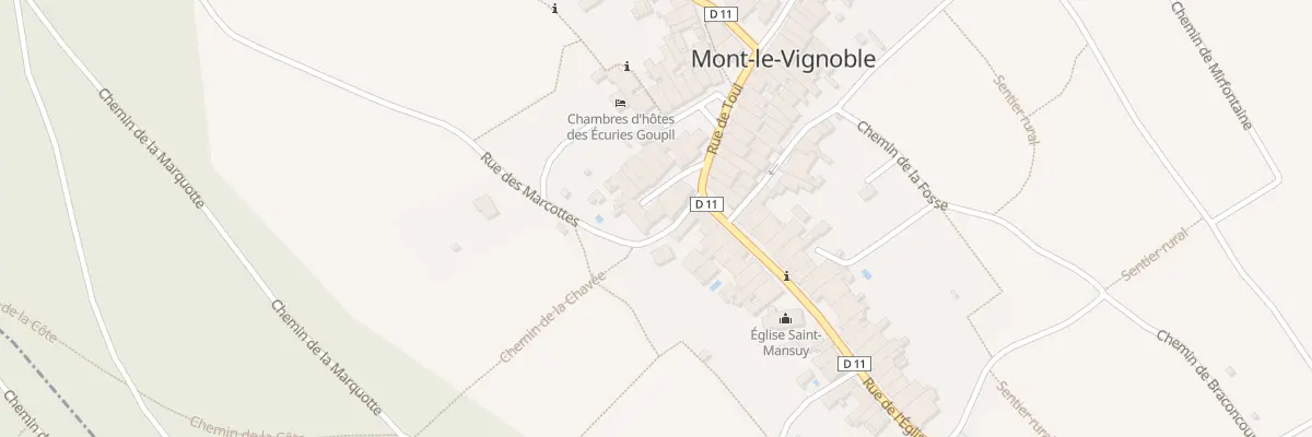 Plan du 36 Rue des Marcottes à Mont-le-Vignoble