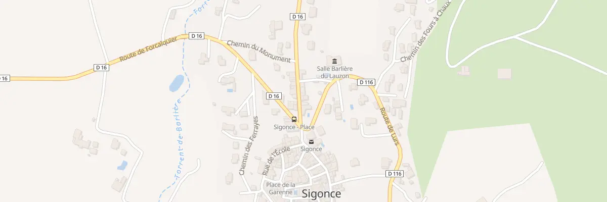 Plan du 5084 Le Village à Sigonce