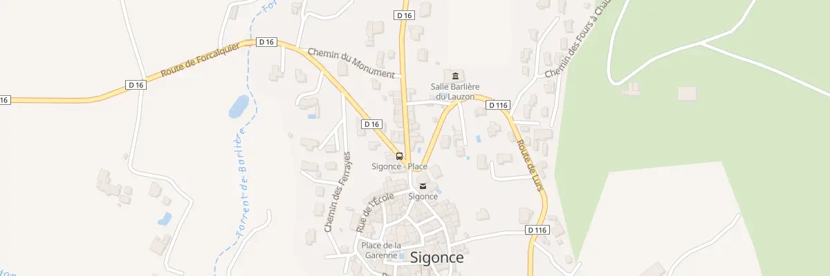 Plan du 5085 Le Village à Sigonce