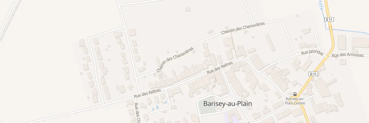 Plan du 38 Rue des Reîtres à Barisey-au-Plain