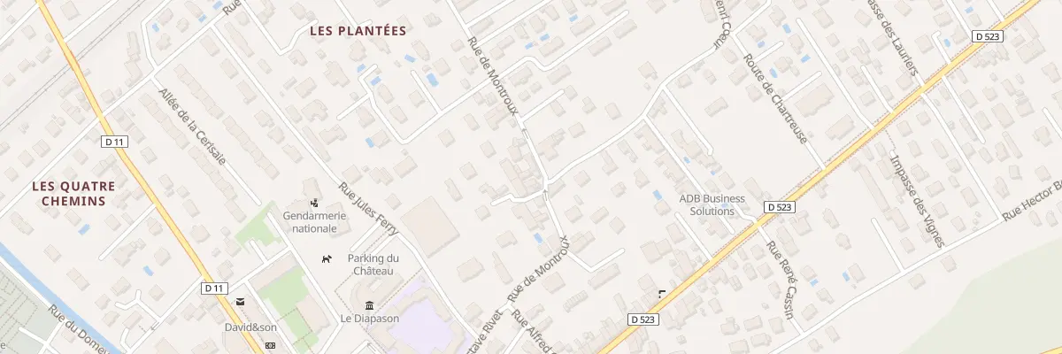 Plan du 15 Rue de Montroux à Domène