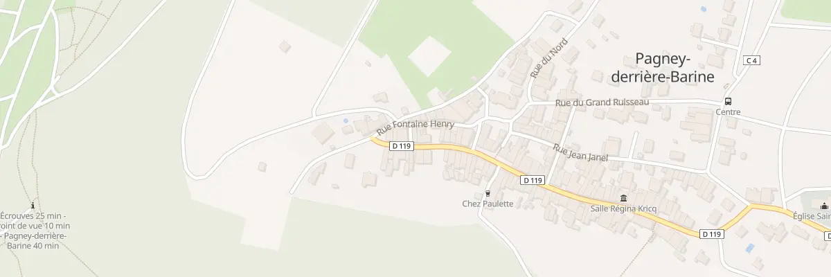 Plan du 102 Rue Albert Fabin à Pagney-derrière-Barine