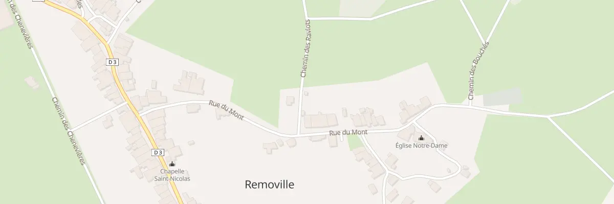 Plan du 14 Rue du Mont à Removille