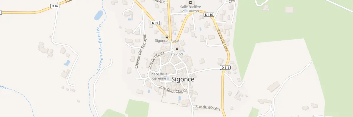 Plan du 5099 Le Village à Sigonce