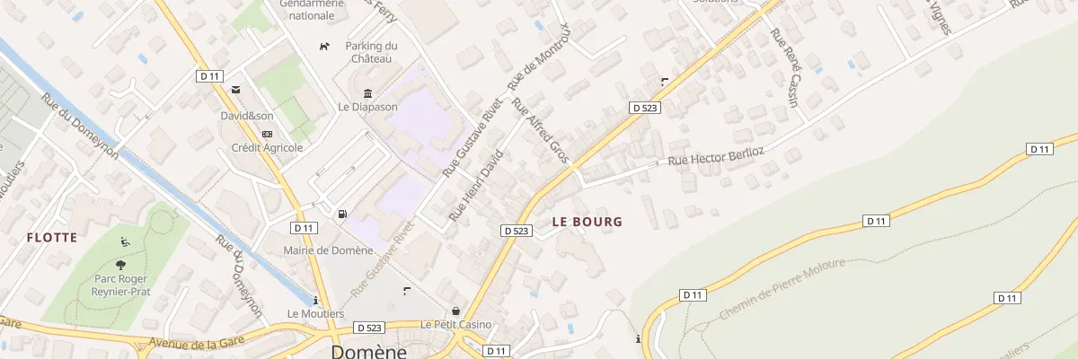 Plan du 35 Rue de la République à Domène