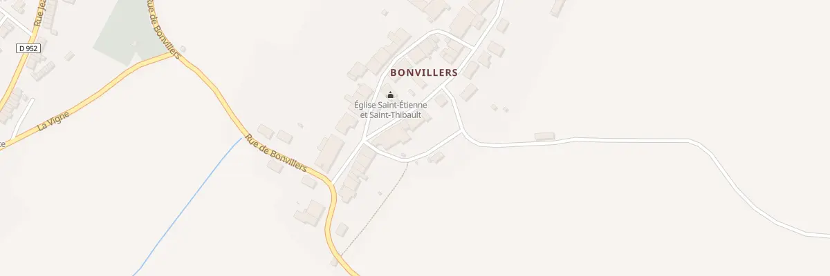 Plan du 25 Bonvillers Village à Mont-Bonvillers
