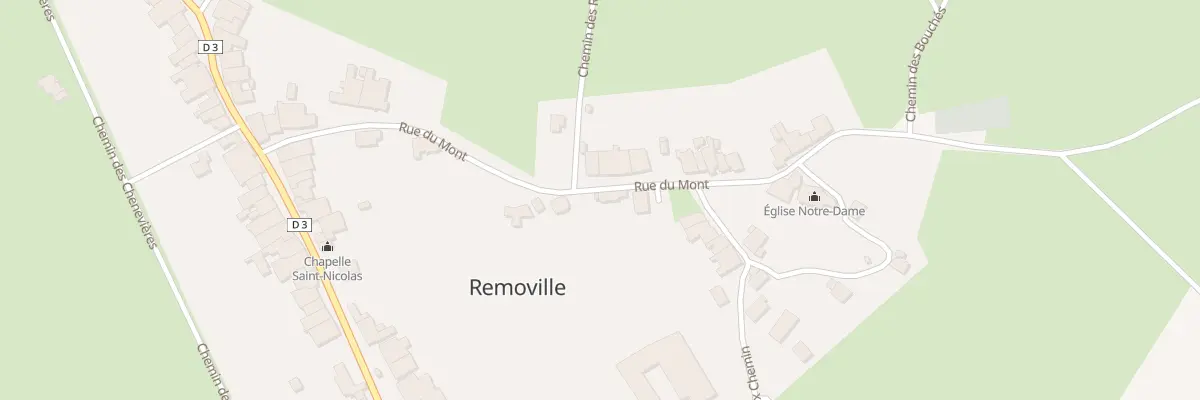 Plan du 12 Rue du Mont à Removille