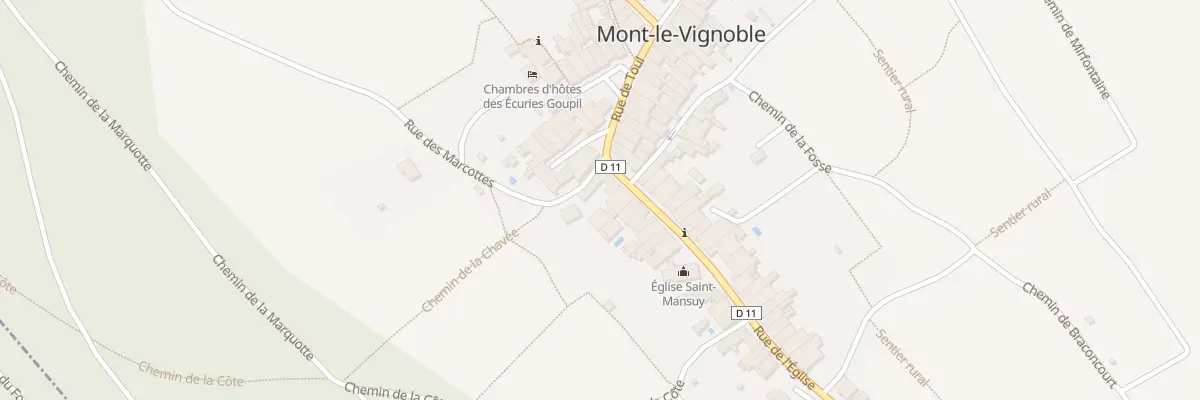 Plan du 4 Rue de l’Eglise à Mont-le-Vignoble