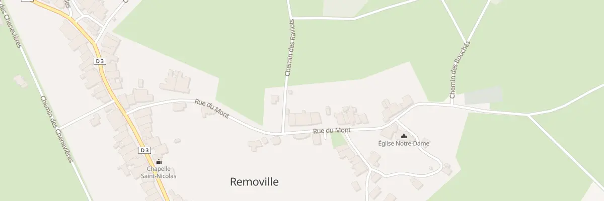 Plan du 23 Rue du Mont à Removille