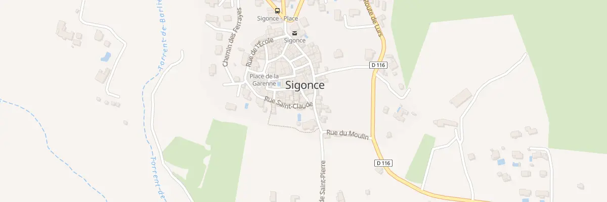 Plan du 7041 Le Village à Sigonce