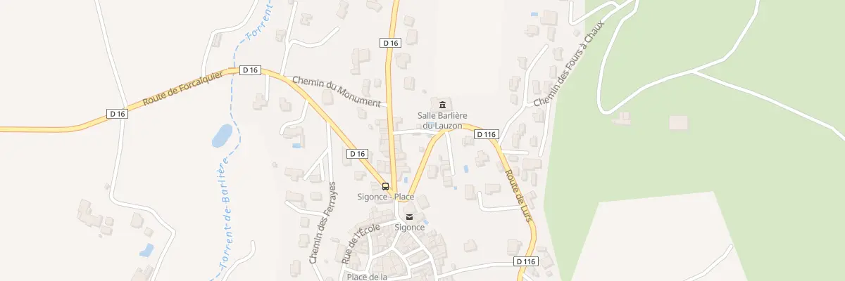 Plan du 7115 Le Village à Sigonce
