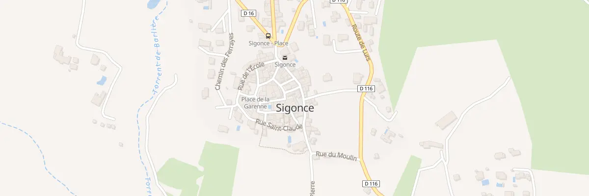 Plan du 28 Rue Grande à Sigonce