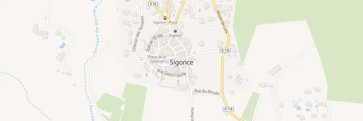 Plan du 5138 Le Village à Sigonce