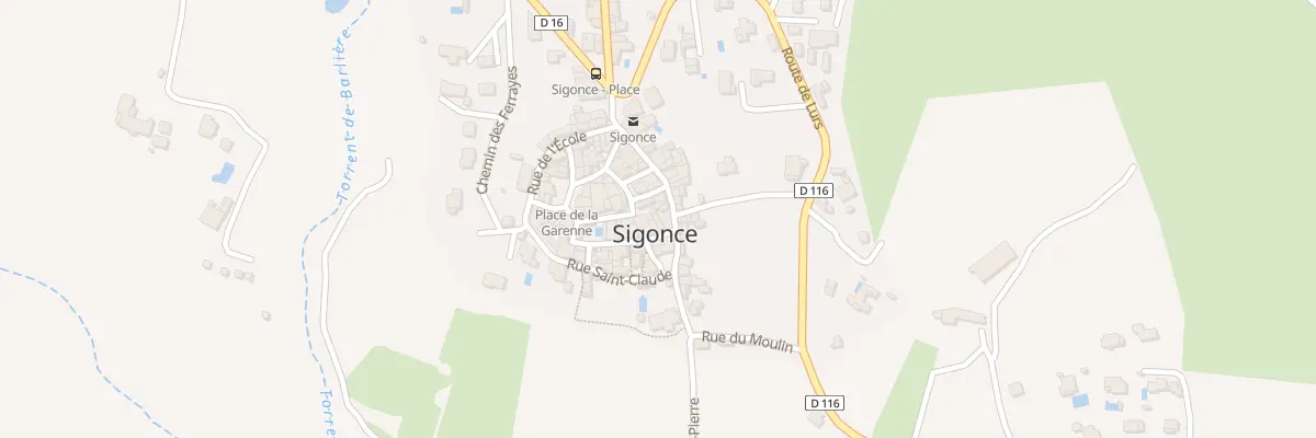Plan du 30 Rue Grande à Sigonce
