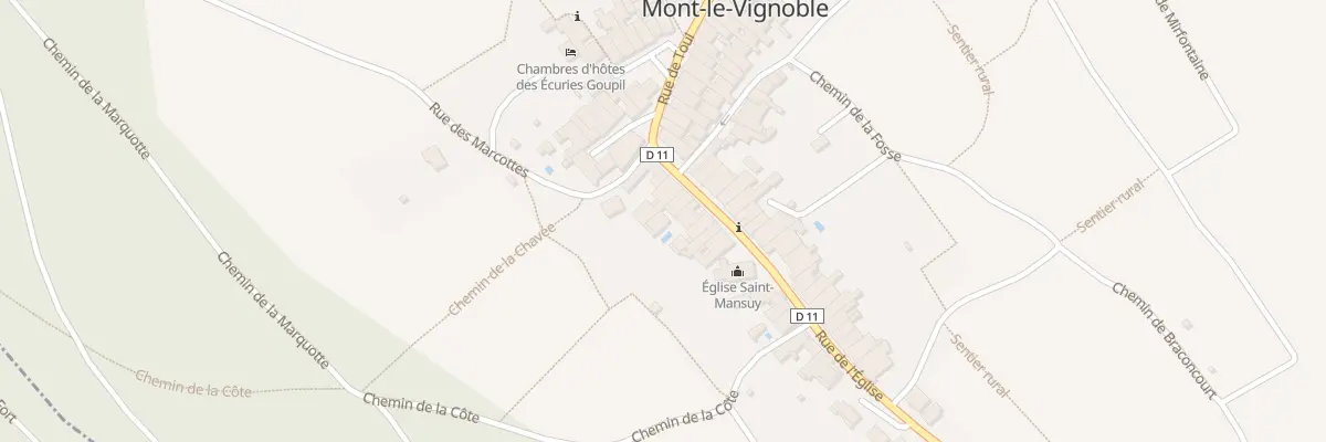 Plan du 42 Rue de l’Eglise à Mont-le-Vignoble